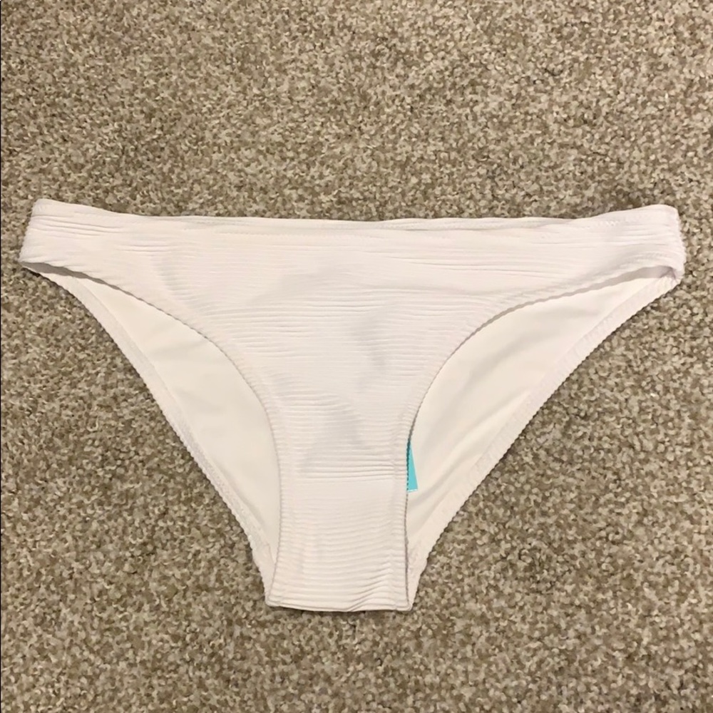 White bikini bottoms